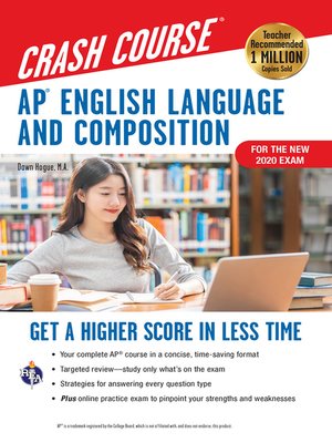 cover image of AP&#174; English Language & Composition Crash Course, For the New 2020 Exam, 3rd Ed., Book + Online